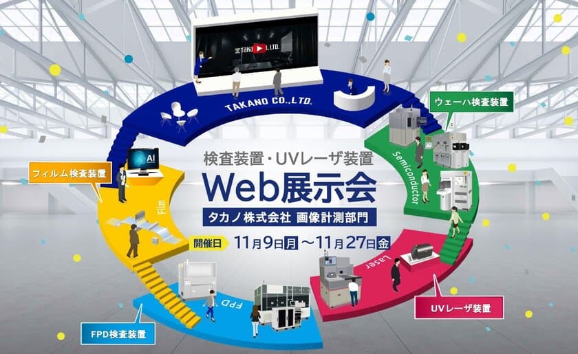 検査装置・UVレーザ装置のWeb展示会　
11月9日(月)より期間限定で開催