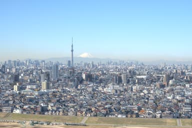 和洋女子大学　18階ラウンジからの眺望