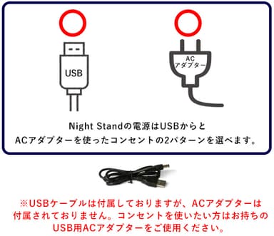 コンセントかUSB