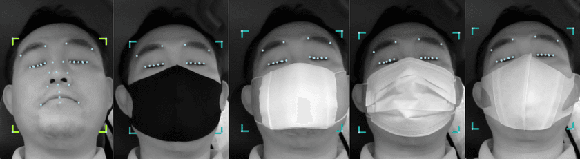 Withコロナ時代向けにバージョンアップ
マスク着用顔対応ドライバーモニタリング向け
画像認識ソフトウェア　FaceU for DMS Ver. 2.8.2の
ライセンス提供を開始