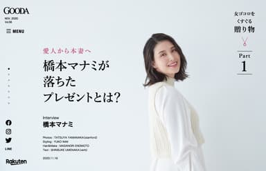 「GOODA」Vol.56インタビュー1：橋本マナミさん