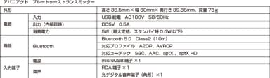 製品概要 アバニアクト ブルートゥーストランスミッター