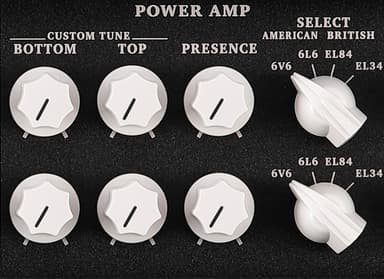 パワー・アンプのコントロール・ノブ