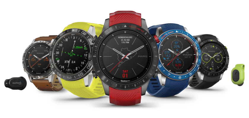 Garmin最高峰コレクションより、
日本未発売のカラーストラップや、センサーを付属した
「MARQ 2020 Holiday Limited Kit」を
2020年11月20日(金)より数量限定にて発売