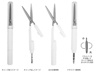 スティッキールはさみ Tasuno 開閉