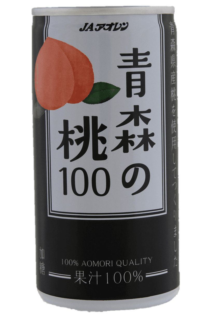 JAアオレンは、青森の桃ジュース 果汁100％と炭酸飲料の
2商品を発売