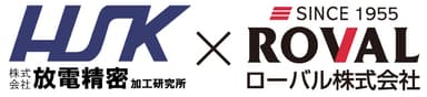 株式会社放電精密加工研究所×ローバル株式会社　ロゴ