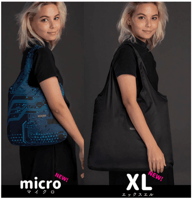 左が「NANOBAG micro」右が「NANOBAG XL」