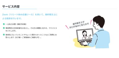 Web歯科面談「コタエル」のサービス内容