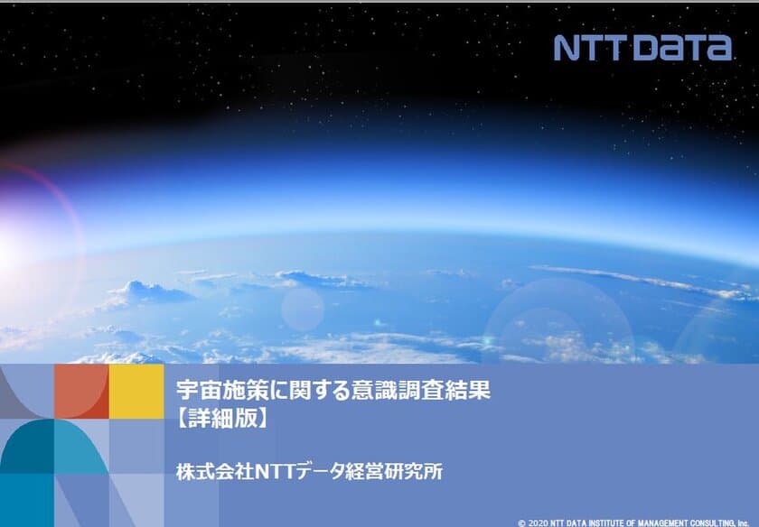 本邦初となる、宇宙施策に関する意識調査を実施