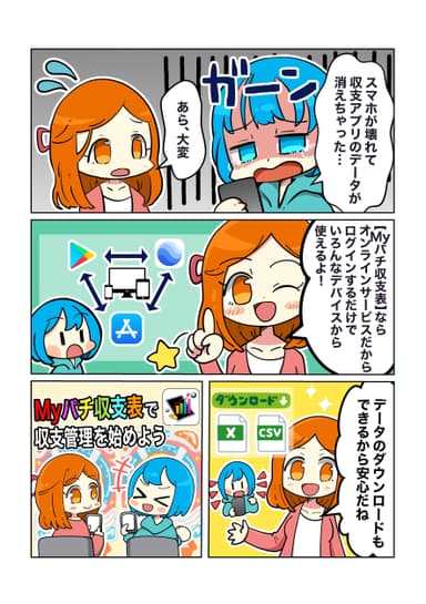 スマホでもパソコンでも使える