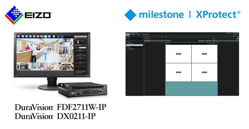 監視カメラ管理ソフトウェアのベンダー
Milestone Systems社と協業し、同社ソフトウェアから
当社セキュリティ製品の操作が可能に