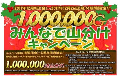 100万G みんなで山分けキャンペーン