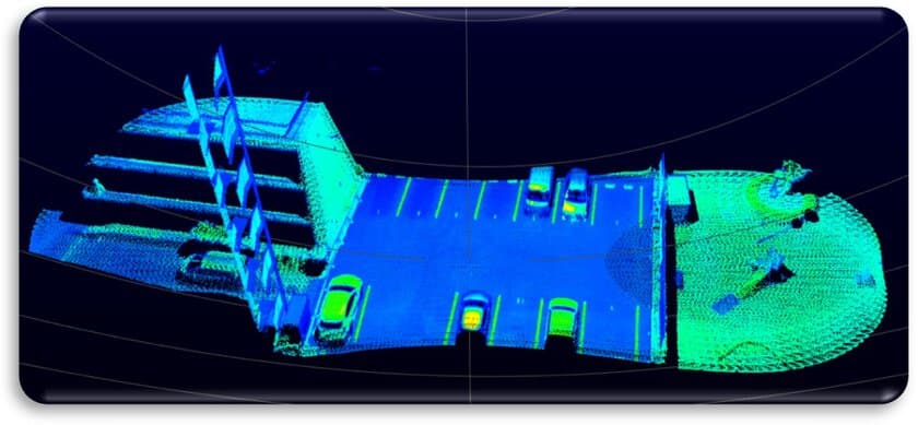 業界初！自動運転で注目される3D-LiDARを活用した
駐車場向けシステムを開発