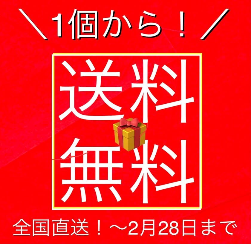 徳造丸公式通販サイト限定で『全国送料無料キャンペーン』を
1月15日～2月28日まで実施！1商品から送料無料でお届け