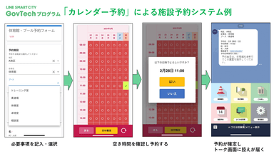 カレンダーで空き時間を確認して即時予約