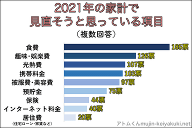 家計で見直す項目