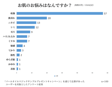 お肌の悩みは何？