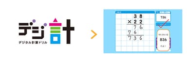 【無料ふろく】「デジ計」：タブレット端末で計算練習ができます