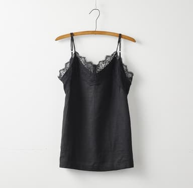 Linen lace camisole