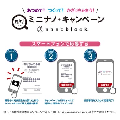 ミニナノキャンペーンスマホ応募イメージ