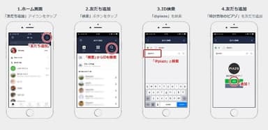 利用方法：ライン(LINE)から「時計買取のピアゾ」を友達登録の仕方