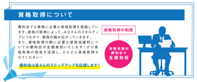 社内報第9号より)資格取得制度の案内