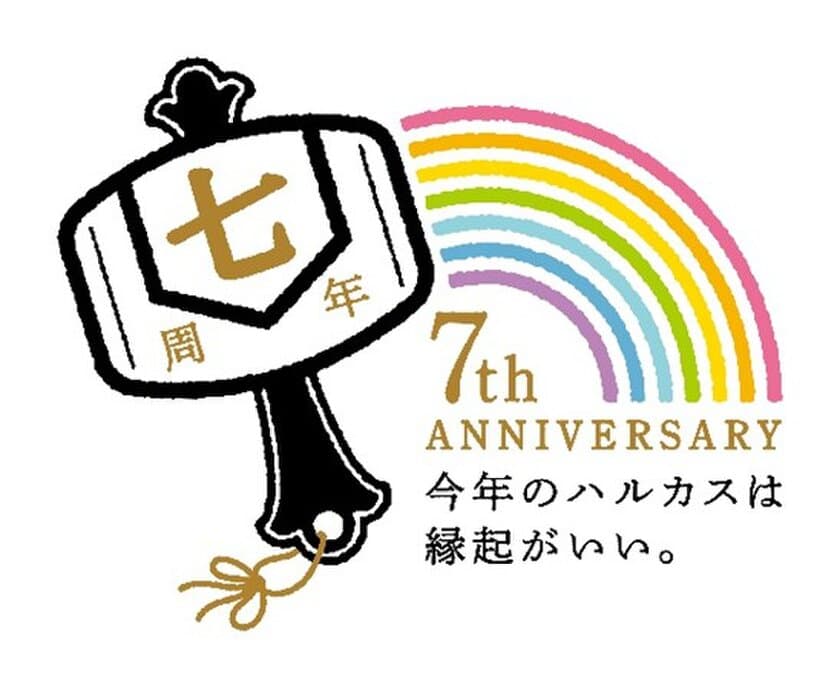 「あべのハルカス」は３月７日（日）に
開業７周年を迎えます
ー 今年のハルカスは縁起がいい。ー
