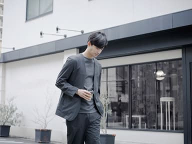 borderless no-collar jacket 5