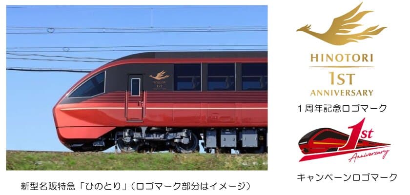 「ひのとり」運行開始１周年記念キャンペーンを実施します
～大阪・名古屋間の往復特急利用のお客さまにはプレゼントキャンペーンを開催～