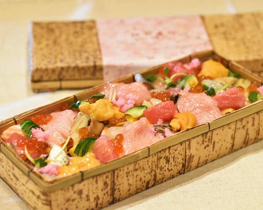 3月15日～4月14日「お花見デリバリー」 桜の季節限定寿司を
UberEats／出前館／MENUデリバリーサイトで限定販売