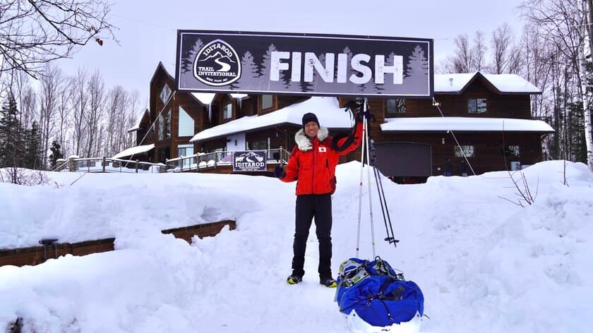 アドベンチャーランナー 北田雄夫が快挙！
極寒-30℃のアラスカ560kmマラソンで日本人初走破の5位