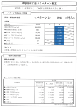 SOFIXでの肥料判定