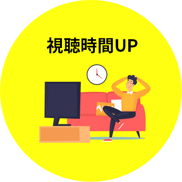 視聴時間UP