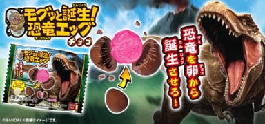 モグッと誕生！恐竜エッグチョコ