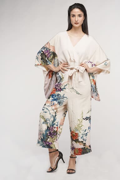 ORIENTAL FLOWERS JUMPSUIT