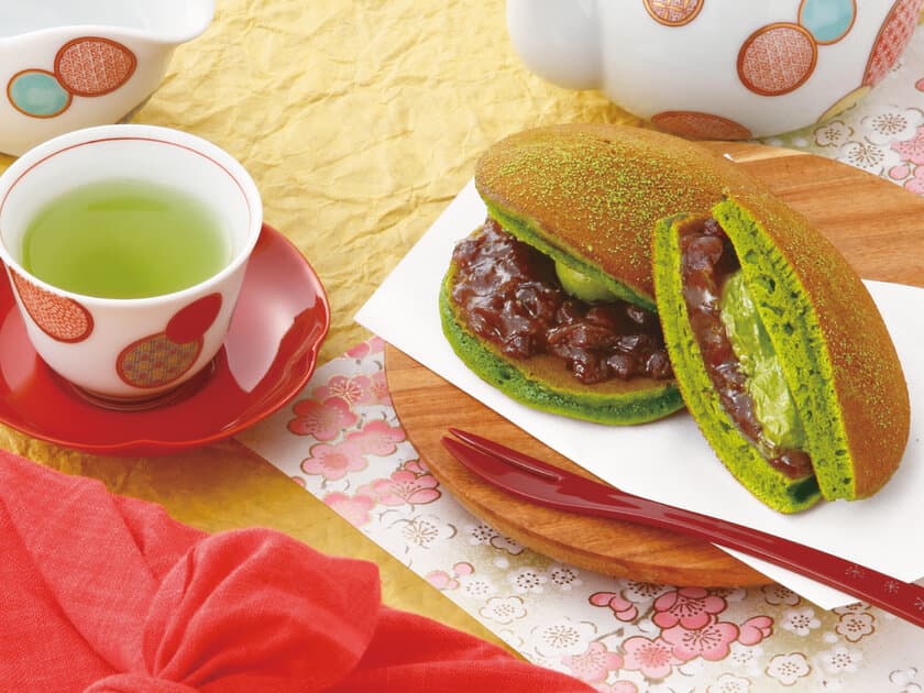 静岡の最高級・高品質抹茶を使用した和スイーツ
「お濃茶バターどら焼き」
パッケージをリニューアルして新登場！