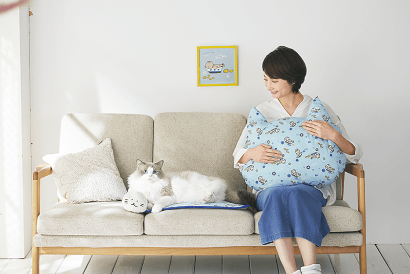 人気キャラクター「ししゃもねこ(R)」の猫用品が登場！
涼し気で猫も楽しめる商品を数量限定で「ペピイ」より発売