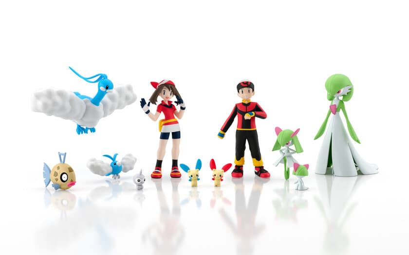 「ポケモンスケールワールド ホウエン地方」の2弾登場！
プラスル・マイナンなど1/20スケールのフィギュア全11種を収録