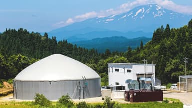 バイオガス発電により環境にやさしいエネルギーの地産地消も推進