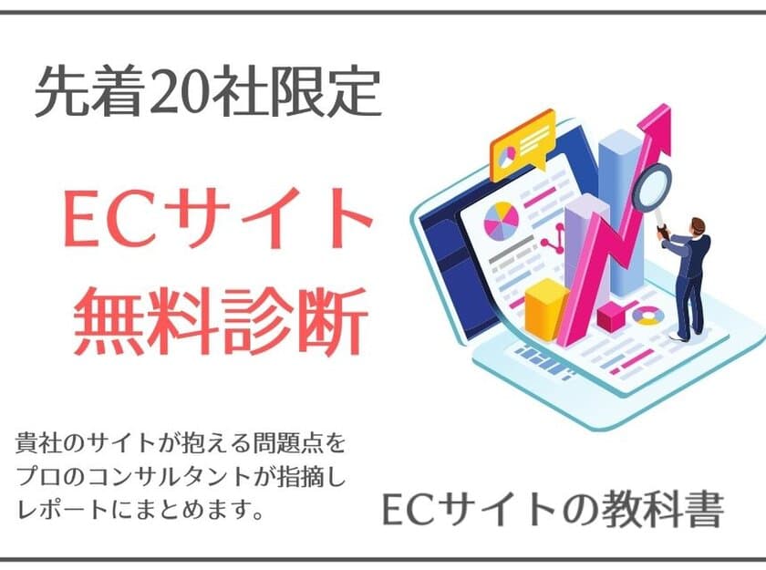 ＜先着20社限定＞ECサイト無料診断サービス
「EC診断チェキ」を開始