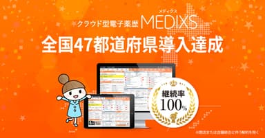 メディクス、全国47都道府県で導入を達成。継続率も100％