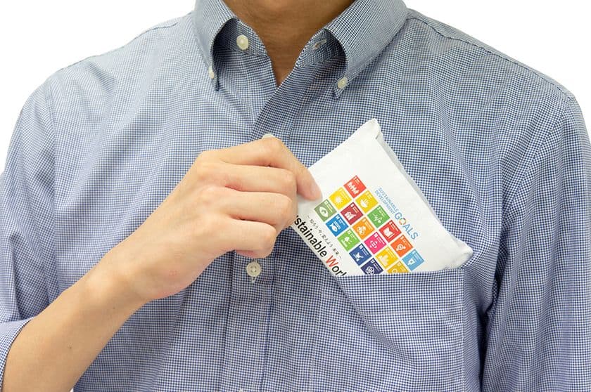 「SDGsロゴをプリント」した折りたたみエコバッグ。
SDGs推進に取り組む企業のノベルティやPRツールとして、
オリジナル製作する企業が急増中!