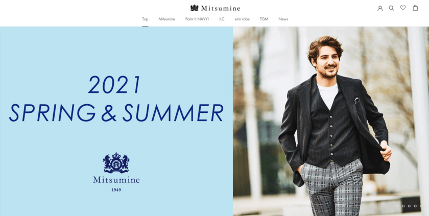創業70年を超える老舗アパレルブランド三峰が
自社ECサイト「Mitsumine Online Shop」をオープン！