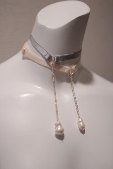 pearl choker freesize/2color(クラウドファウンディング内限定販売)