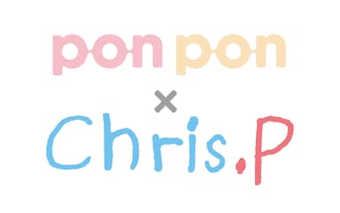 pon pon × Chris.P ロゴ