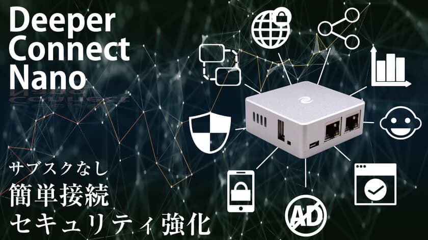 Newセキュリティ！分散型VPN『Deeper Connect Nano』が
6月21日18:00にクラウドファンディングサイト
「CAMPFIRE」で公開！