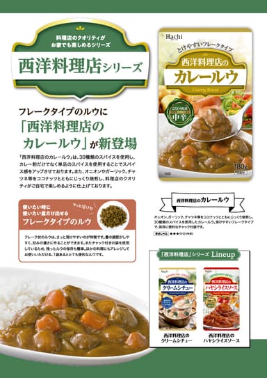 西洋料理店のカレールウパンフレット