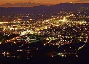 若草山山頂からの夜景