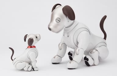 左が通常のaibo、右が「バイボ」